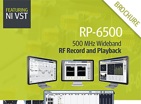 Cover - RP-6500 Wideband RF Record & Playback for GNSS Brochure