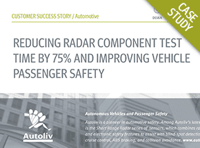 Cover - Automotive Radar Solution Reduces Test Time by 75% Case Study