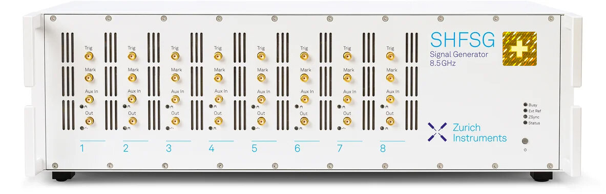 SHFSG+ DC至8.5GHz 4/8通道矢量信号发生器 1GHz带宽 	-30 dBm 至 +10 dBm|Zurich Instruments/瑞士苏黎世仪器