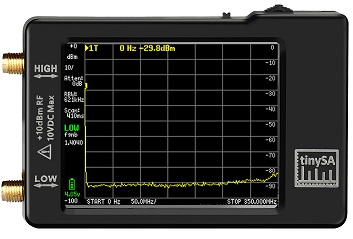 tinySA Basic 100kHz至350/960MHz手持式微型频谱分析仪|tinySA